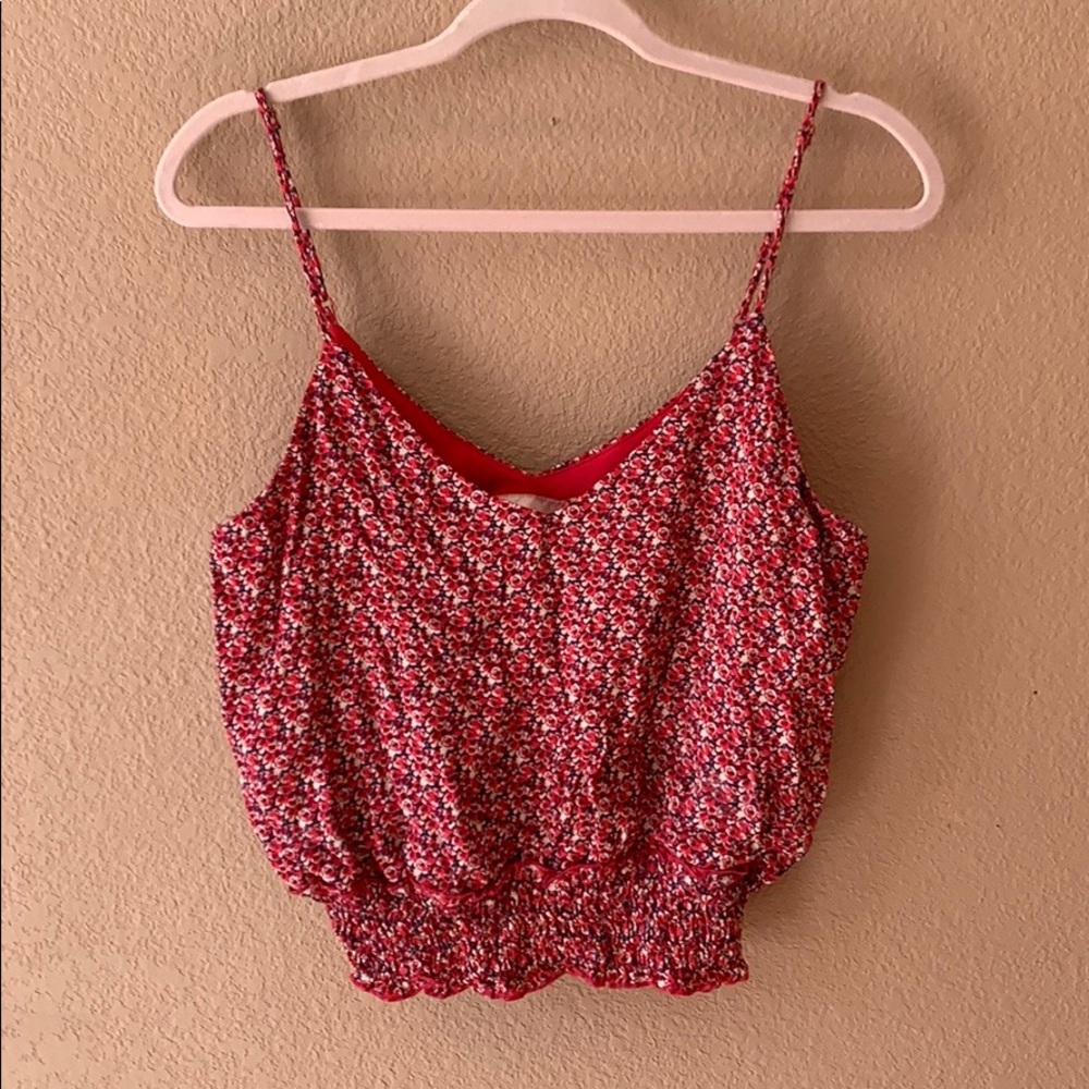 Willow + Root Floral Cropped Tank